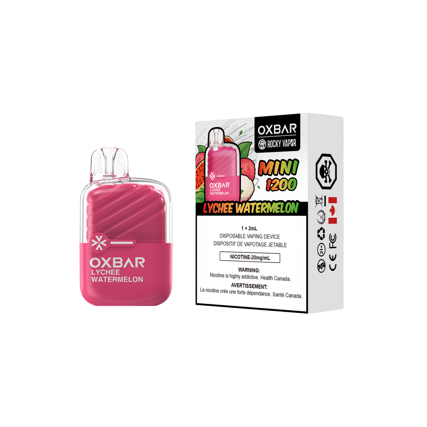 Oxbar Mini 1200 Lychee Watermelon