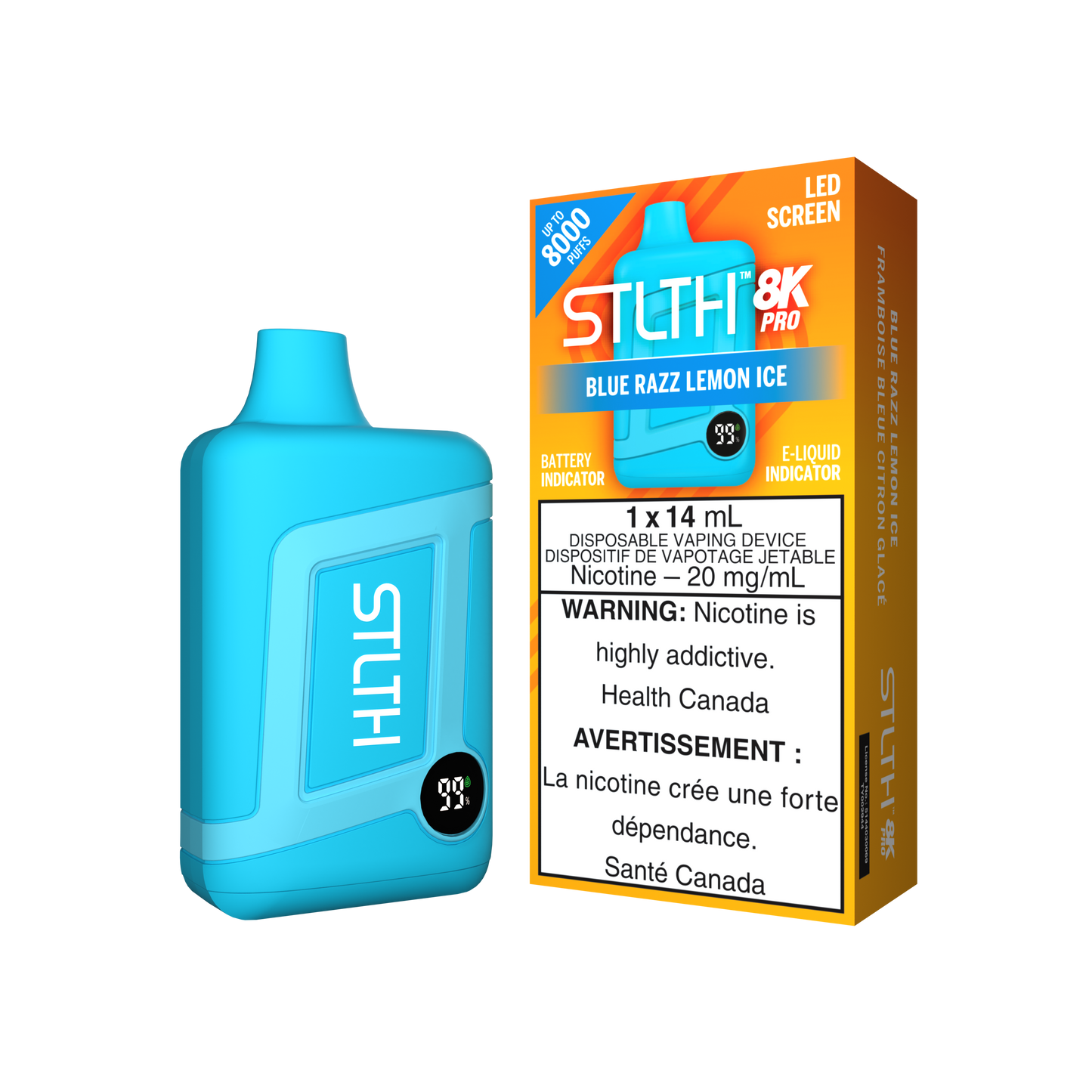 Stlth 8K/8K Pro Blue Razz Lemon Ice