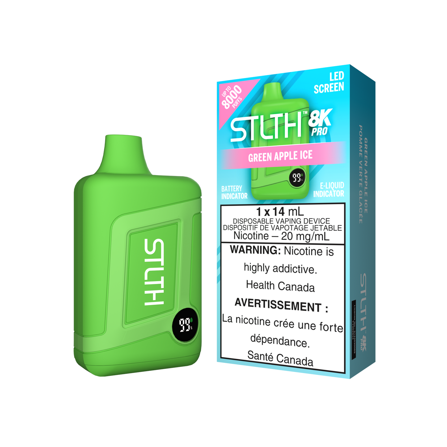 Stlth 8k Pro Green Apple Ice