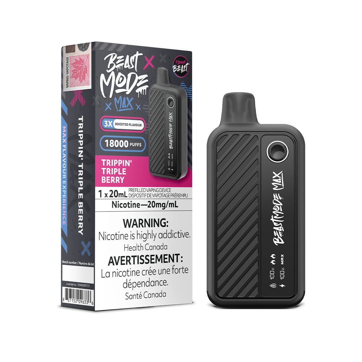 Flavour Beast Max2 50k Trippin' Triple Berry