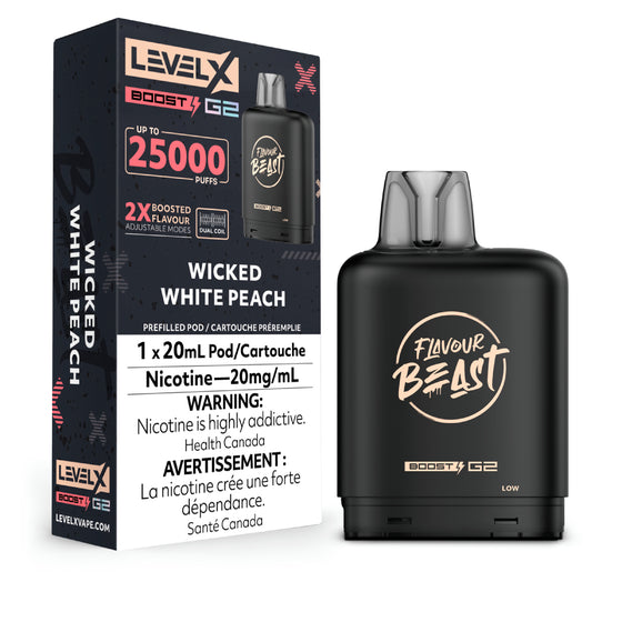 Flavour Beast Level X 25k Wicked White Peach