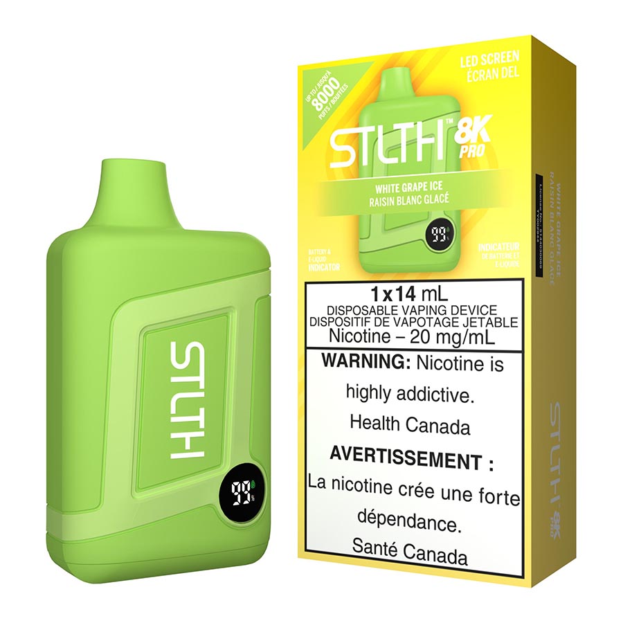 Stlth 8k White Grape Ice