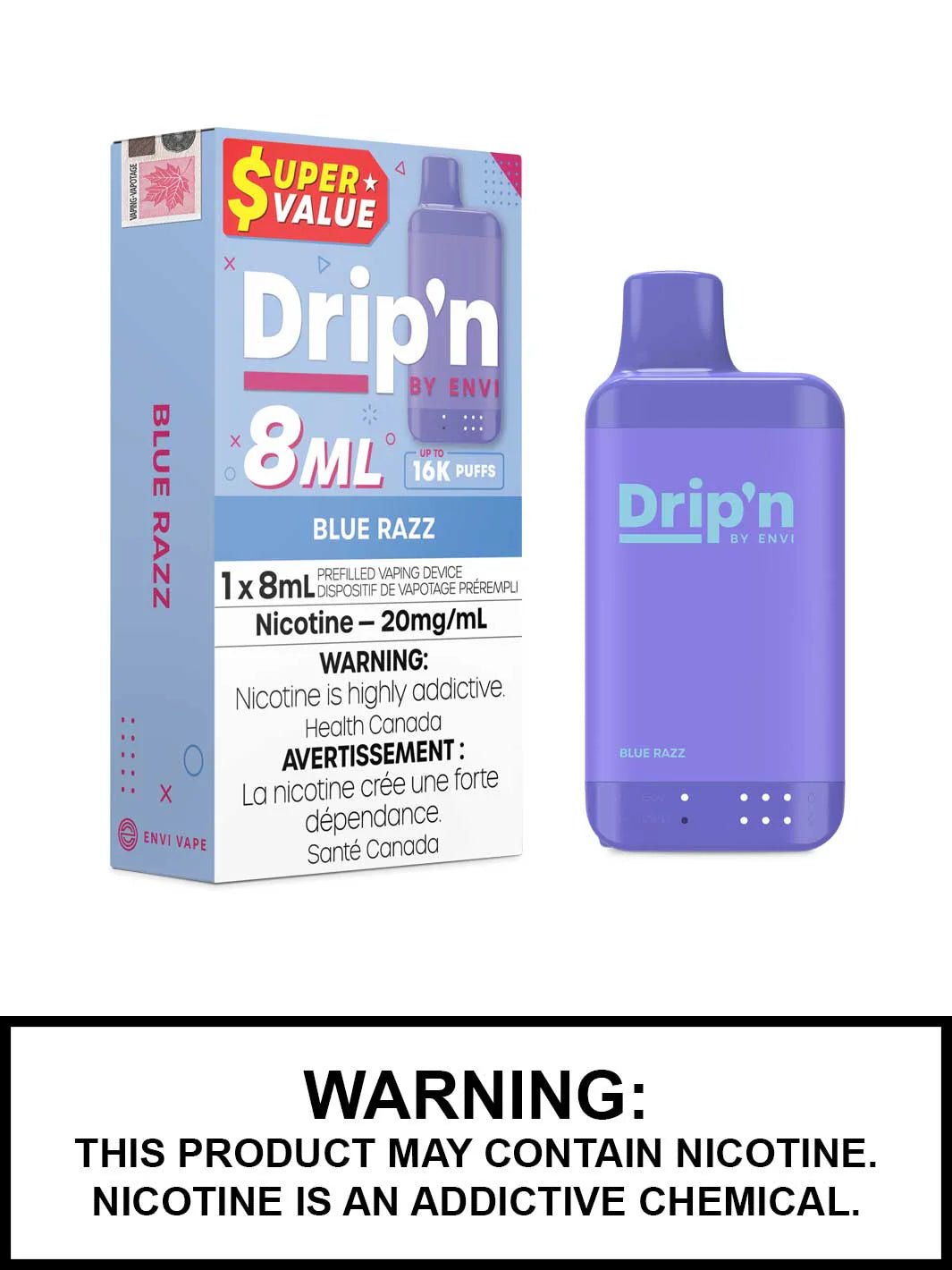 Dripn 8ml Blue Razz 16k