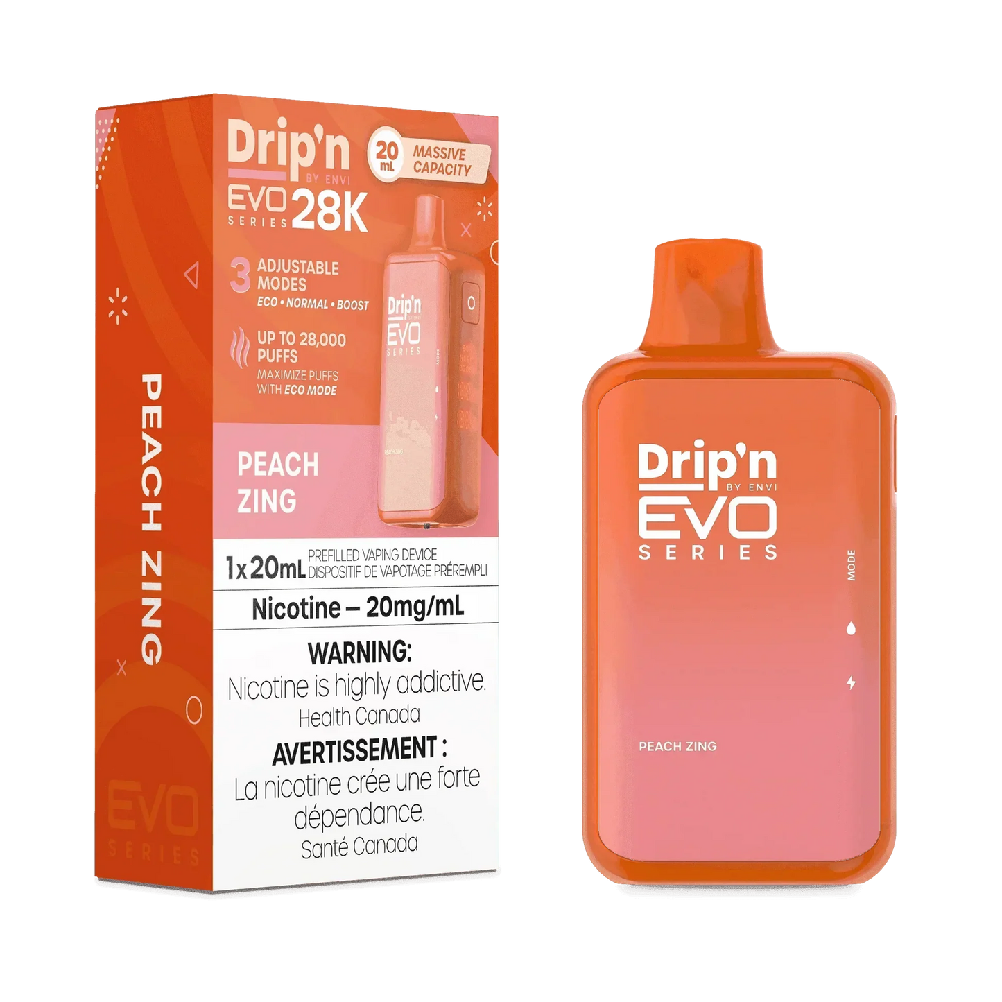 Dripn Evo 28k Peach Zing