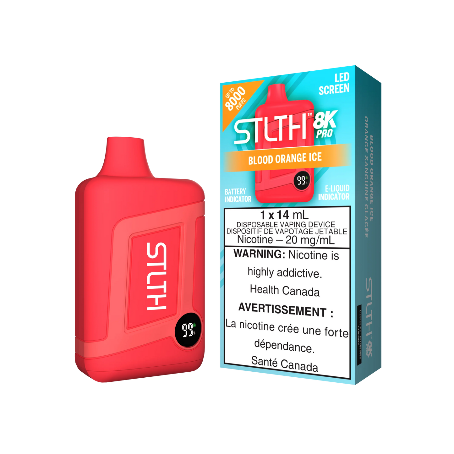 Stlth 8k Pro Blood Orange Ice