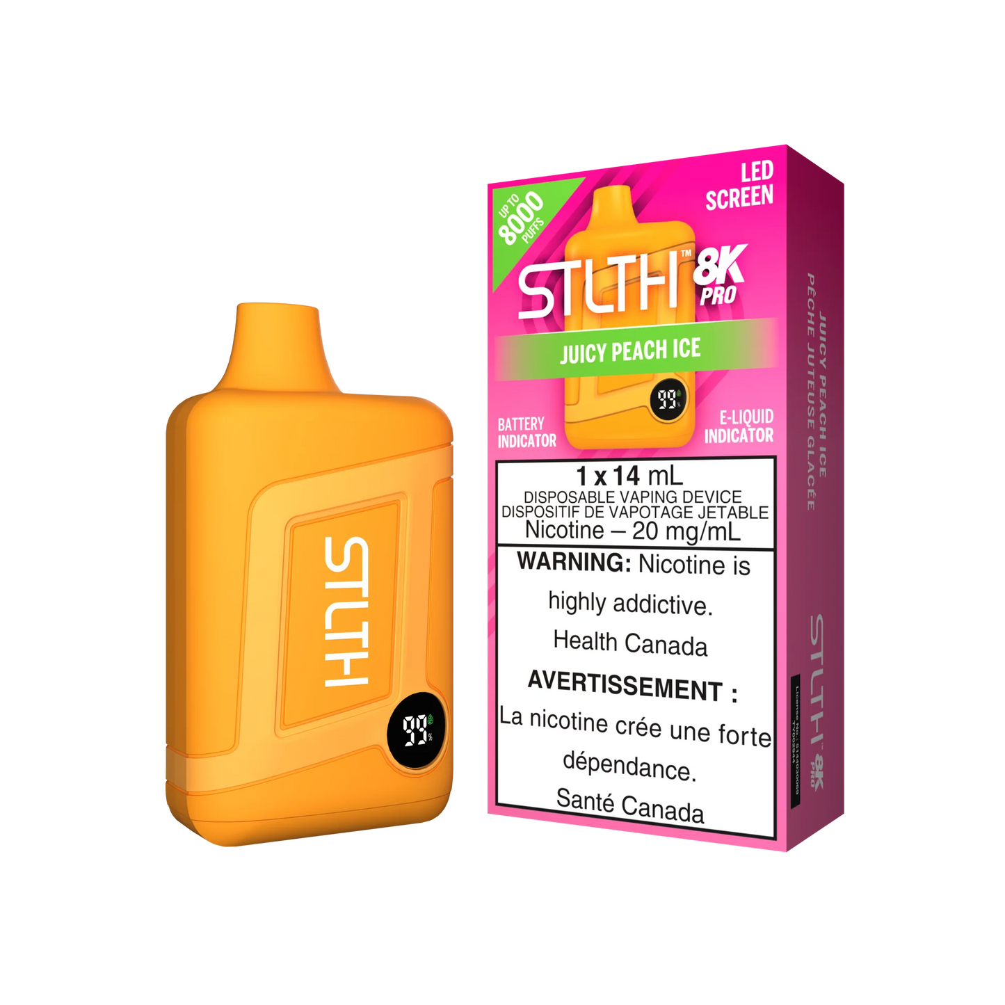 Stlth 8k Pro Juicy Peach Ice