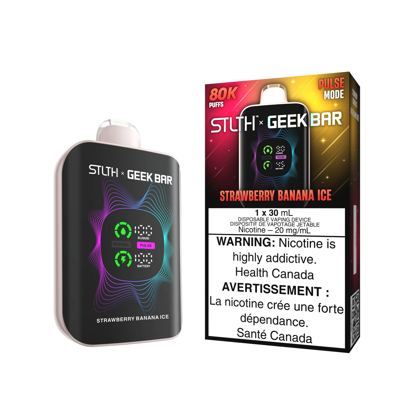 Stlth X Geekbar 80k Strawberry Banana Ice