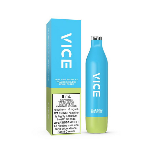 Vice 2500 0%nic Blue Razz Melon Ice