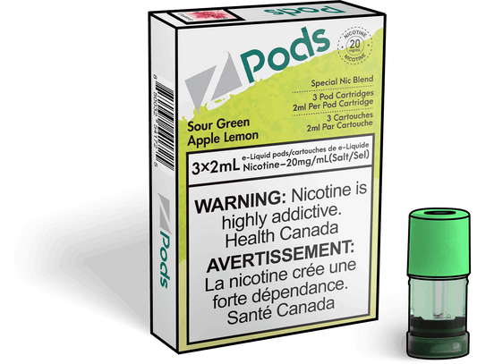Zpods Sour Green Apple Lemon