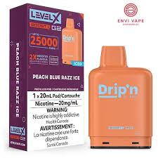 Dripn Level X 25k Peach Blue Razz Ice