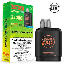 Flavour Beast Level X 25k Super Sour Peach