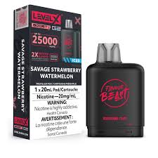Flavour Beast Level X 25k Savage Strawberry Watermelon
