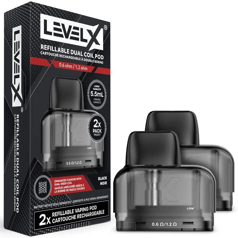 Level X Refillable Dual Coil Pod