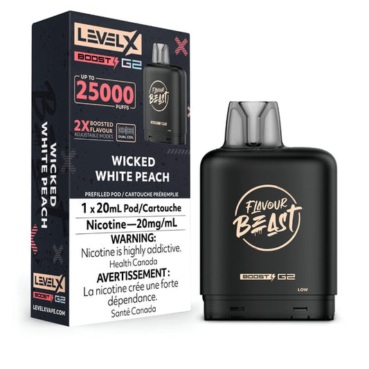 Flavour Beast Level X 25k Wicked White Peach