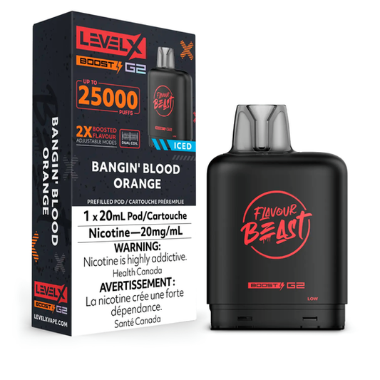 Flavour Beast Level X 25k Bangin Blood Orange