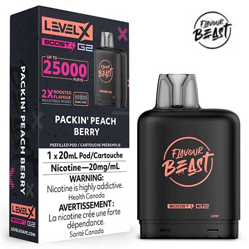 Flavour Beast Level X 25k Packin' Peach Berry