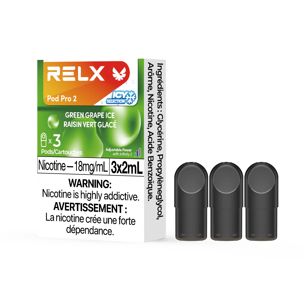 Relx Pod Pro 2 Green Grape Ice