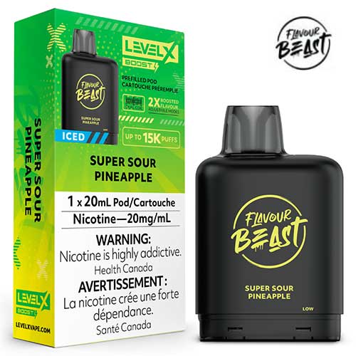 Flavour BeastLevel X 25k Super Sour Pineapple